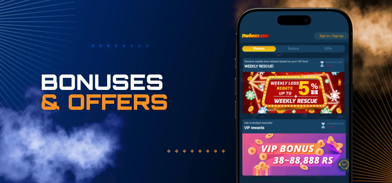 bonuses and offers at 11winner casino