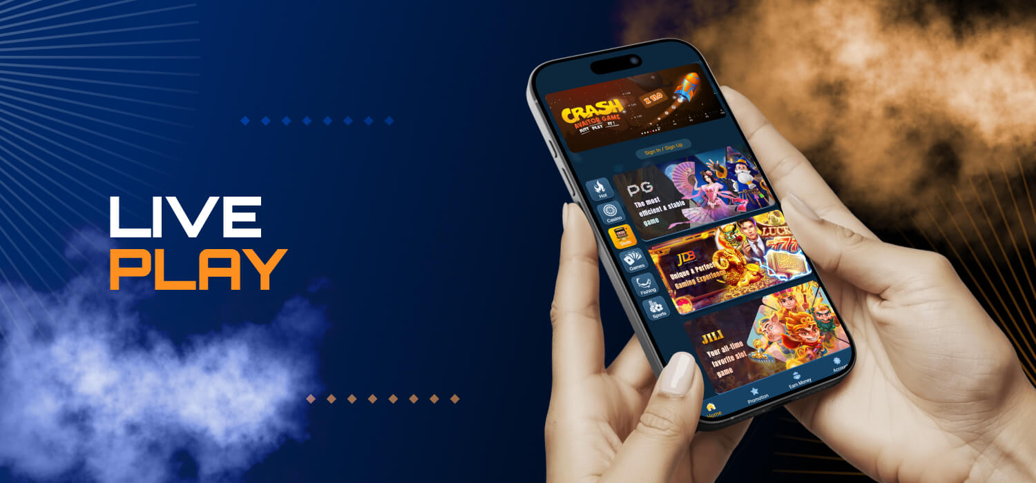 live play section at 11winner