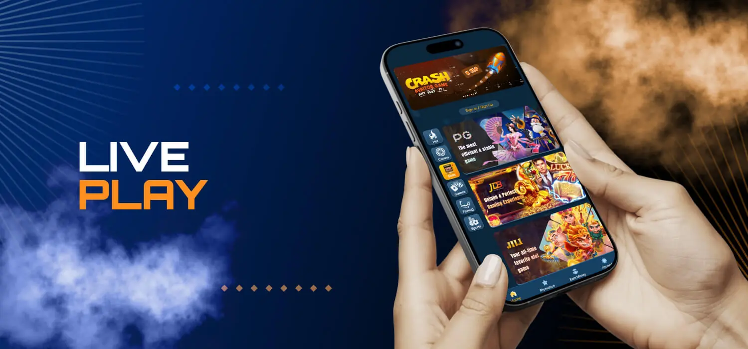 live play section at 11winner